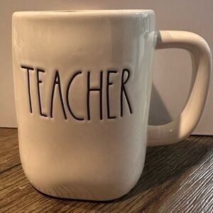 Rae Dunn Cream Teacher Mug